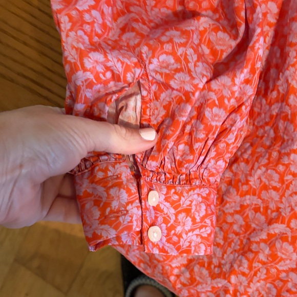 J Crew x Liberty Pink Floral Long-Sleeve Blouse - Picture 8 of 8